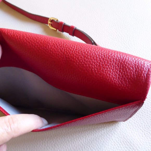 NORDSTROM GENUINE LEATHER CROSSBODY BAG, W 8.5" X H 5.5"X D 0.5", NEW - Picture 11 of 11